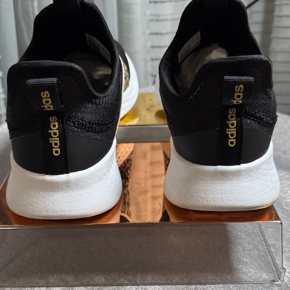 adidas Black and Leopard Women's Slip-On Sneakers - Picture 3 of 9